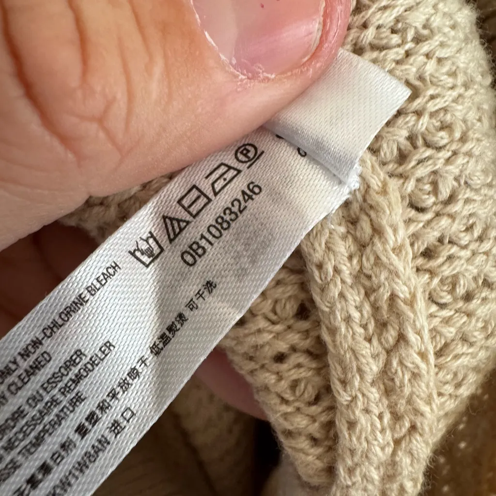 Free People FP Beach Hailee Waffle Stitch Wide Leg Pants size small - Image 7