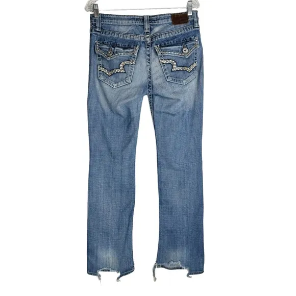 Big Star Maddie Bootcut Jeans Sz 29 Long Mid Rise Western Embroidered - Image 2