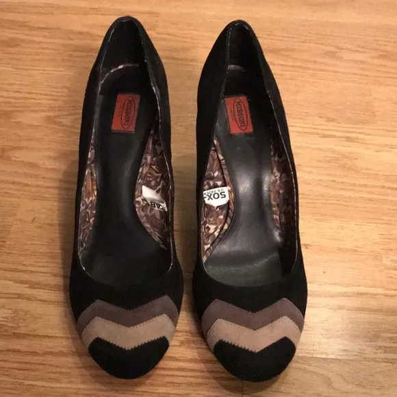 Missoni for Target Black Block Heels with zigzag 9 - Image 2