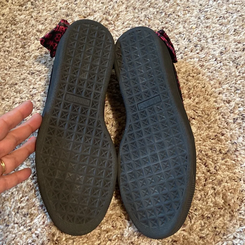 Puma x Barbie Black Suede Skate Shoes - Image 5