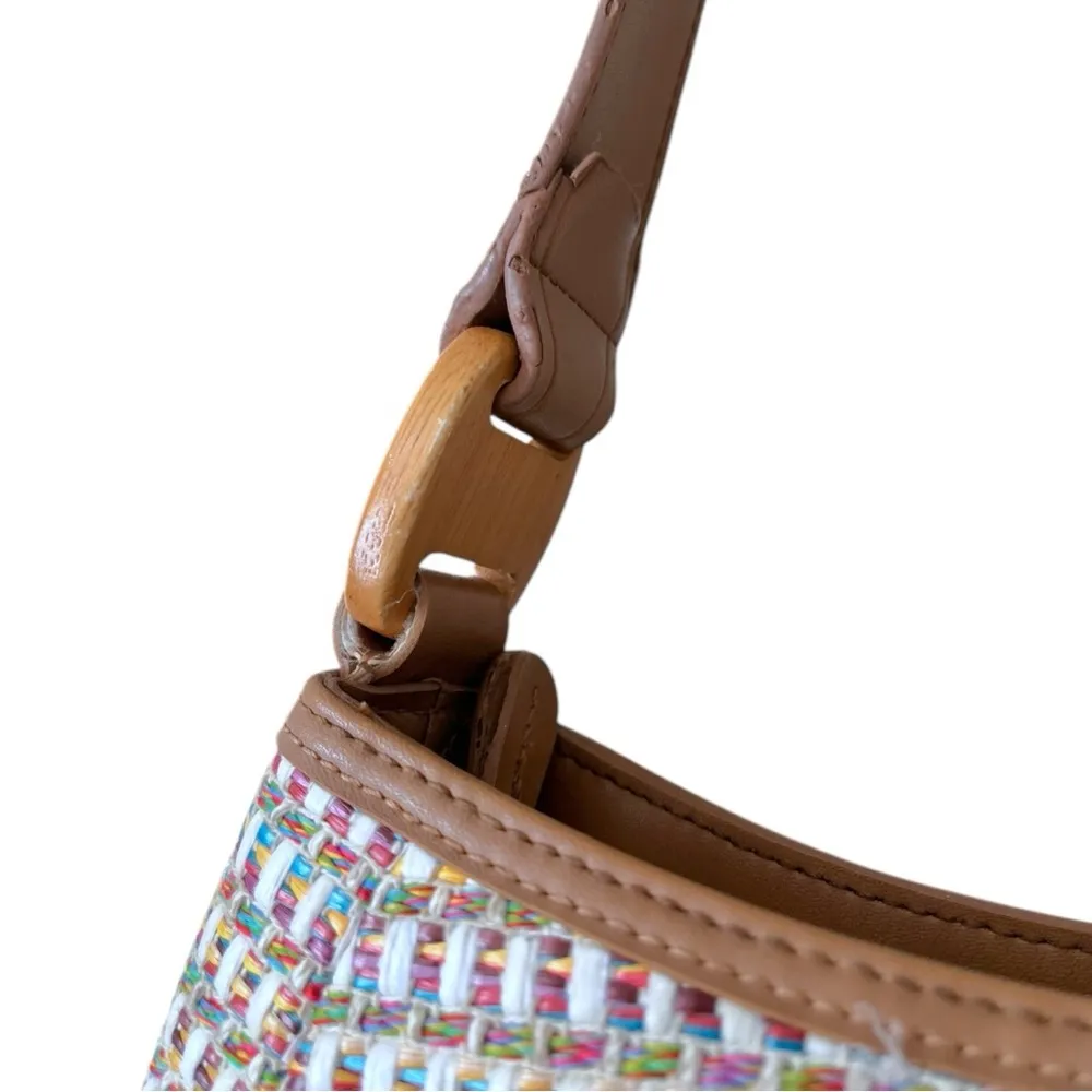 Fossil Woven Textured Multicolor Small Shoulder Bag - Image 11