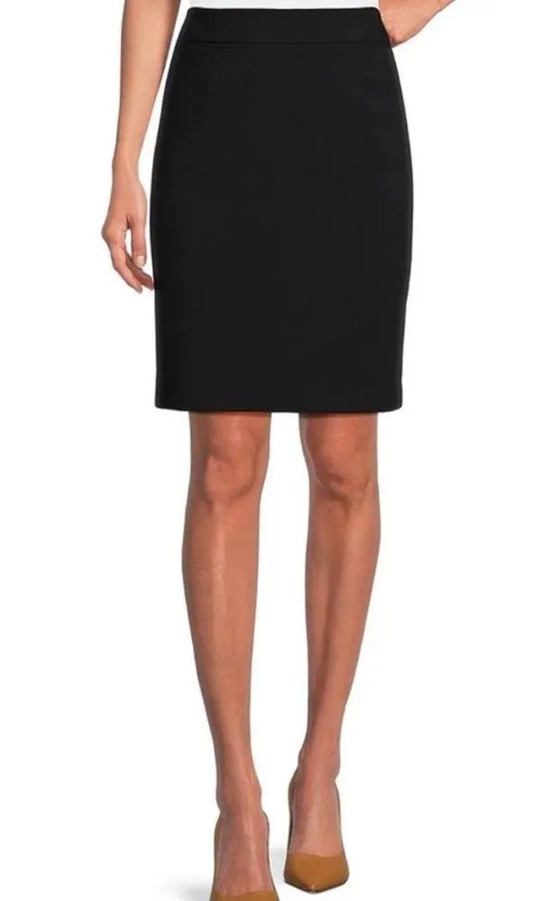 Calvin Klein Knit Stretch Black Pencil Skirt 6 - Image 2