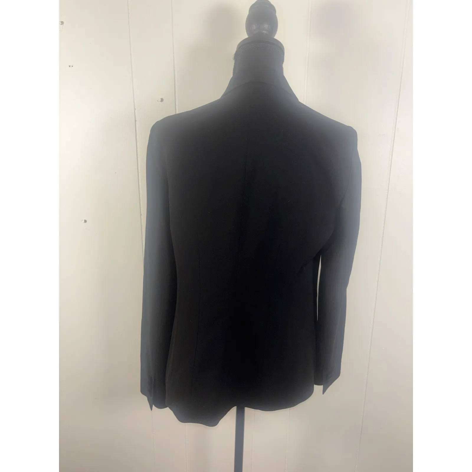 lafayette 148 womens black blazer 8 wool blend - Image 2