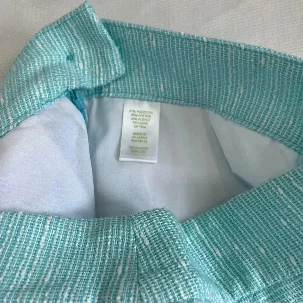 Lilly Pulitzer Blue Sloane Tweed Textured Shorts Size 2 - Image 9