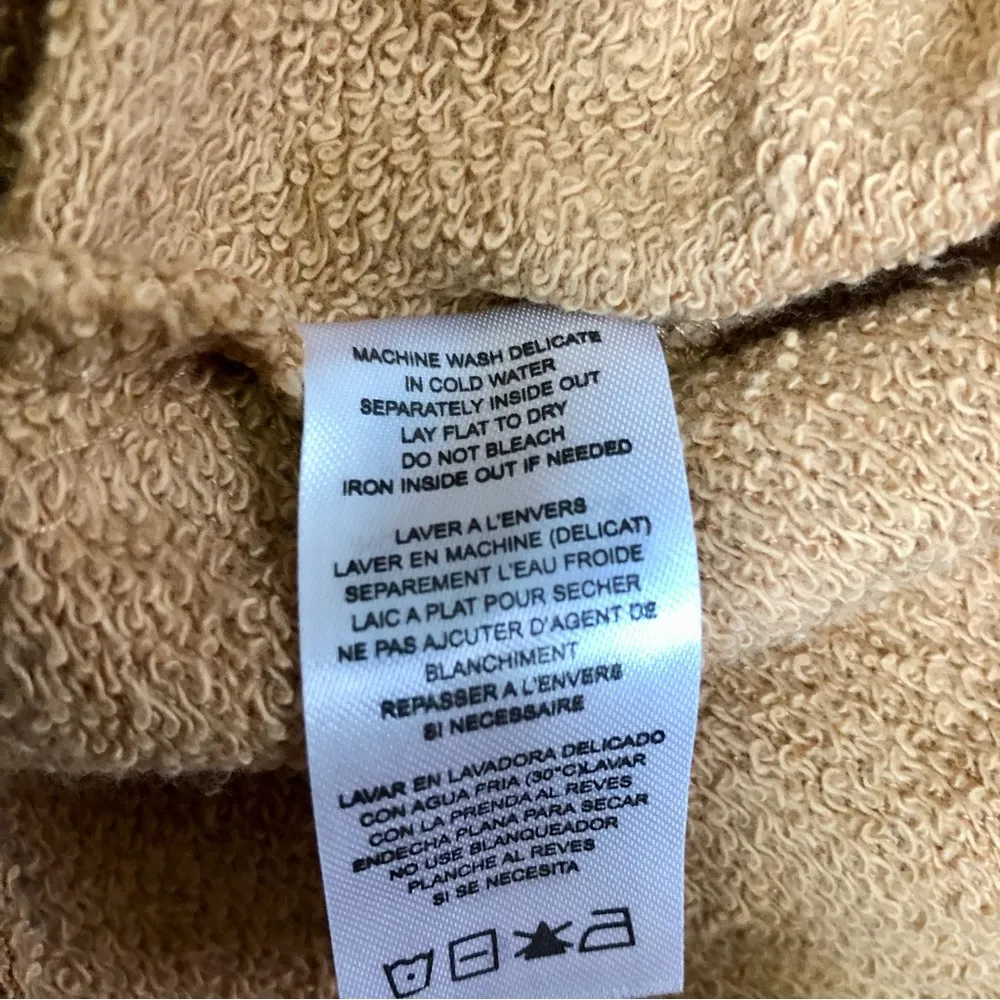 NWT Bresson Wrap Dress Duster Sweater Camel Tan Oversized Small - Image 14