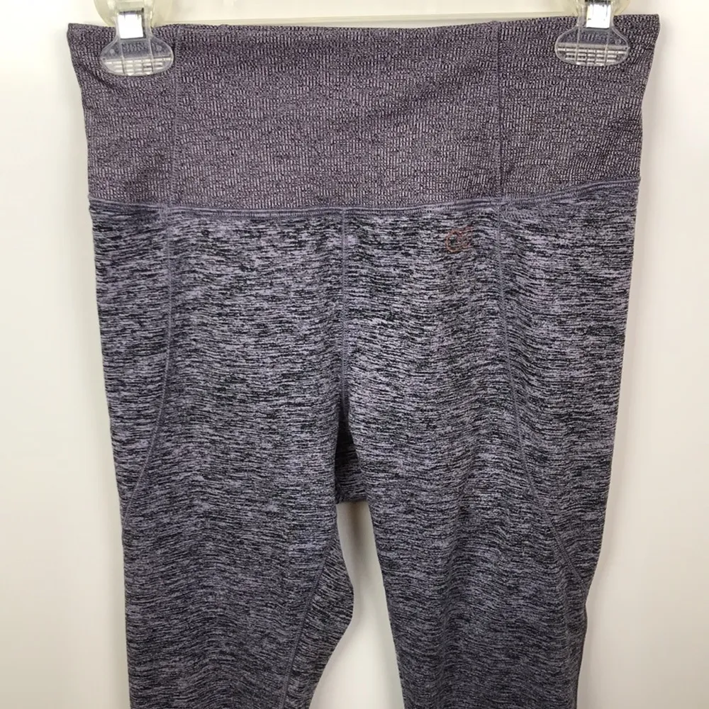 Calia by Carrie Underwood Women’s Athletic Ruched Lavender Black Leggings - Image 2