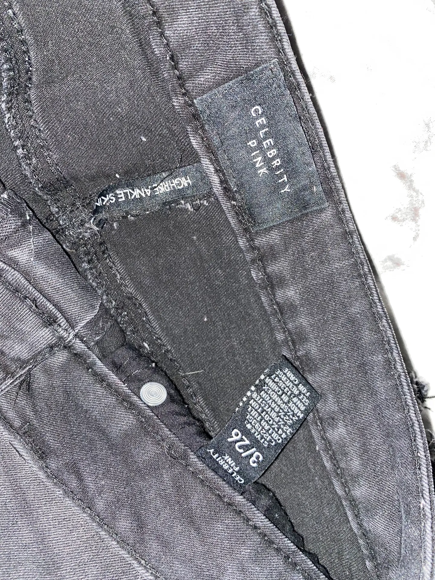 Black Frayed Jeans - Image 3