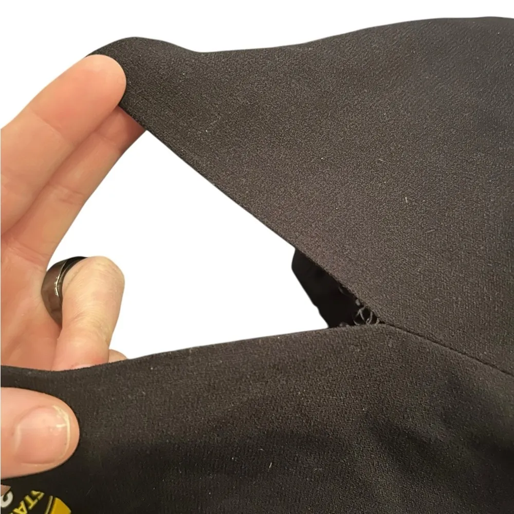 Vintage 80s AJ Bari Elegant Black Strapless Mini Dress Size 4 - Image 4