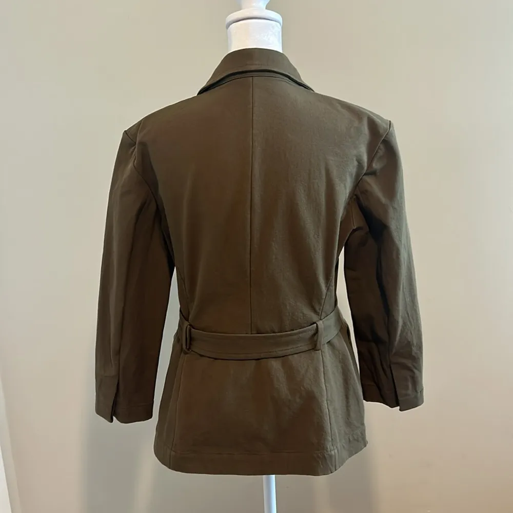 MM Lafleur The Emalis Jacket Eco Better Than Denim In Oregano Green Size 4 - Image 12