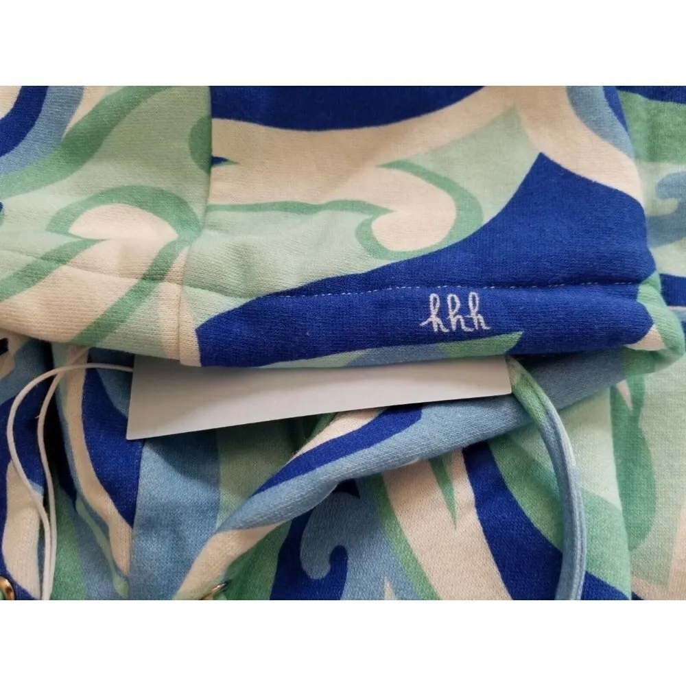 Hill House The Allie Zip Up Hooded Jacket in Blue Ocean Kaleidoscope Size S - Image 8