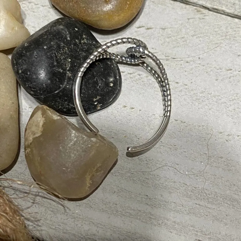 Sterling Silver Knot Toe Ring Midi Ring Silver - Image 3