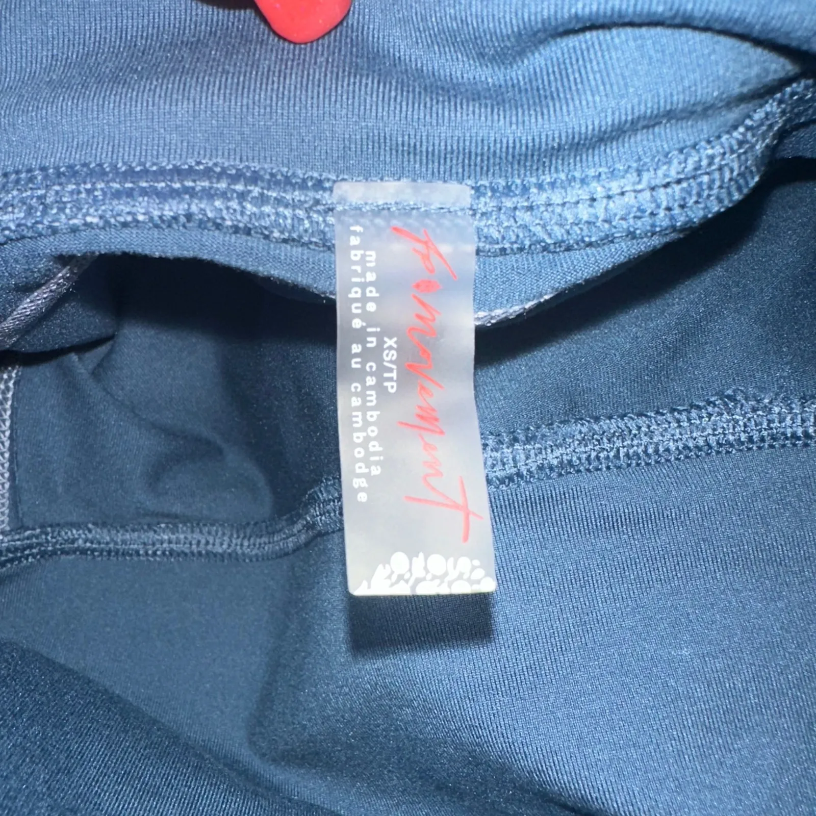 Free People Movement Skyline Blue Stone Leggings XS High Rise Ruched - Image 7