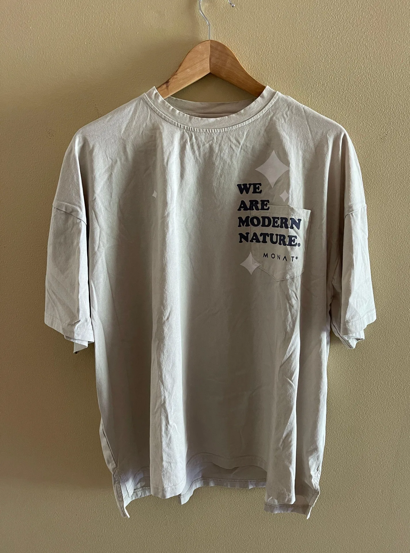 Monat Oversized Tee Tan Size M - Image 2