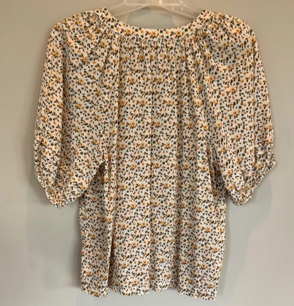 Wonderly  Cream Ruffled Blouse with Peter Pan Collar - Image 7