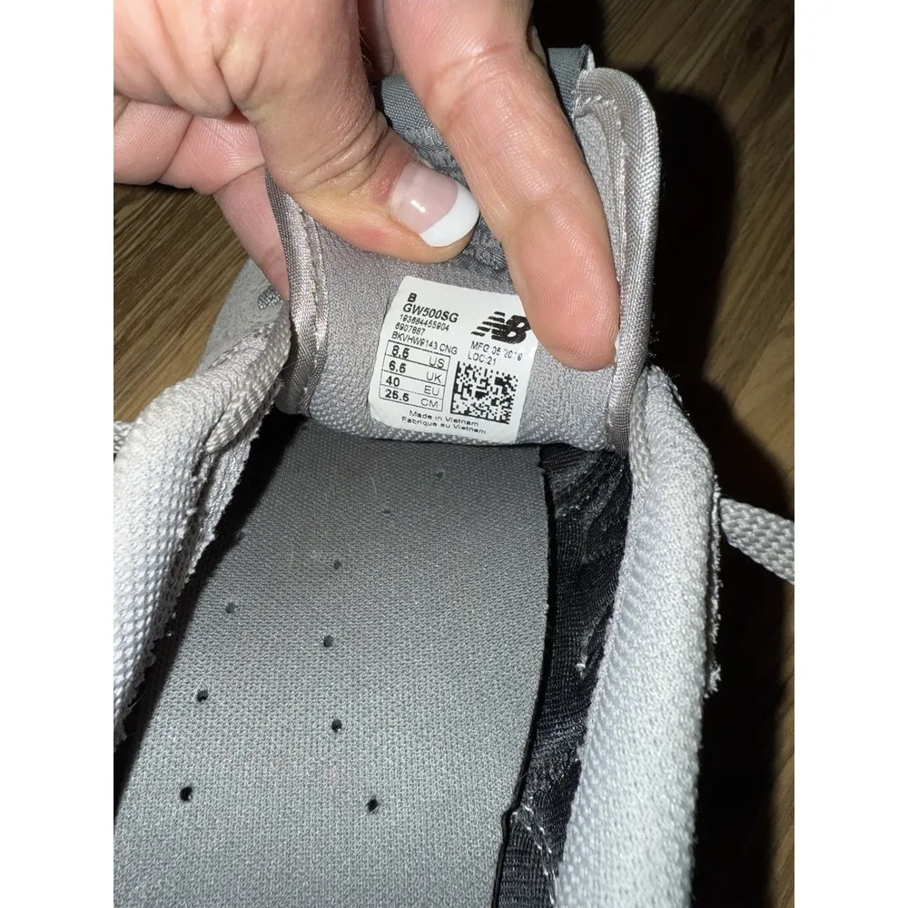 New Balance Shoes Womens 8.5 Lace Up Low Top Running Sneakers GW500SG Grey Suede - Image 9