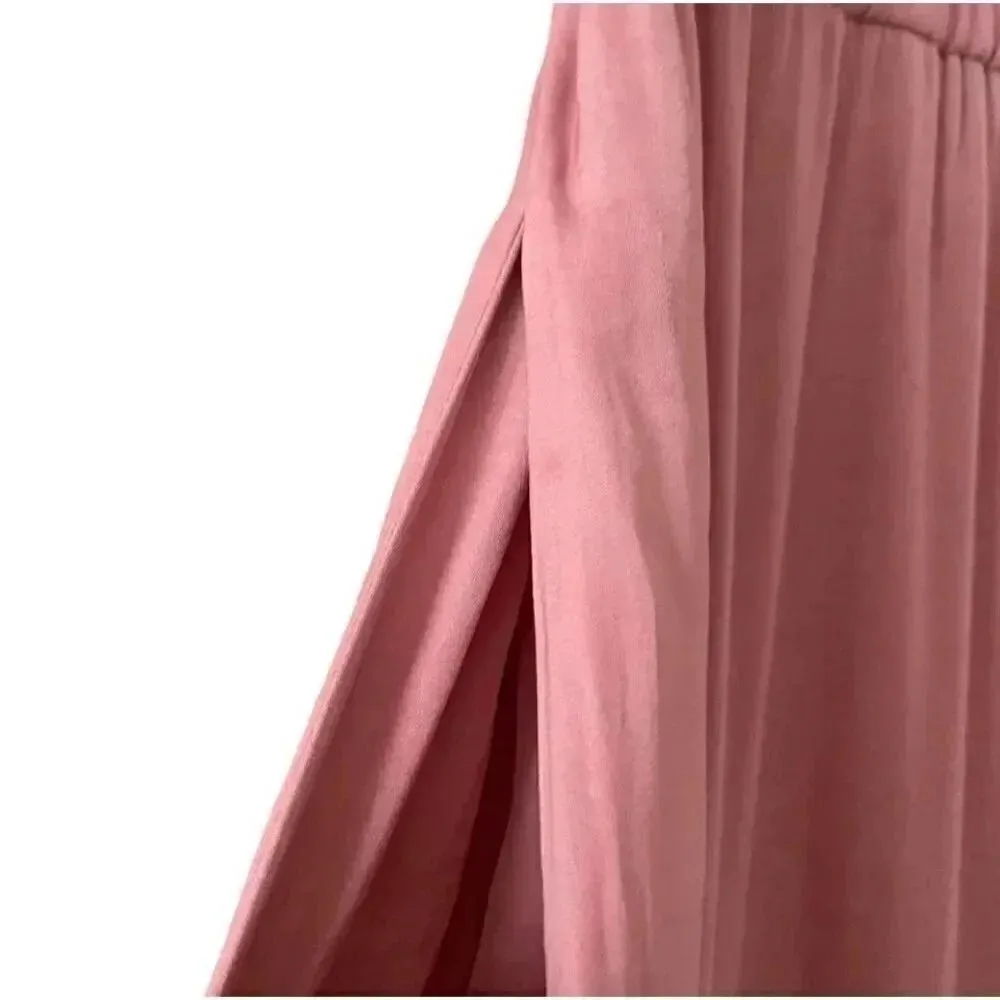 Zara Burnt Orange Pink  Coral High Waisted Pull On Casual Y2K Lounge SZ S #1693 - Image 5