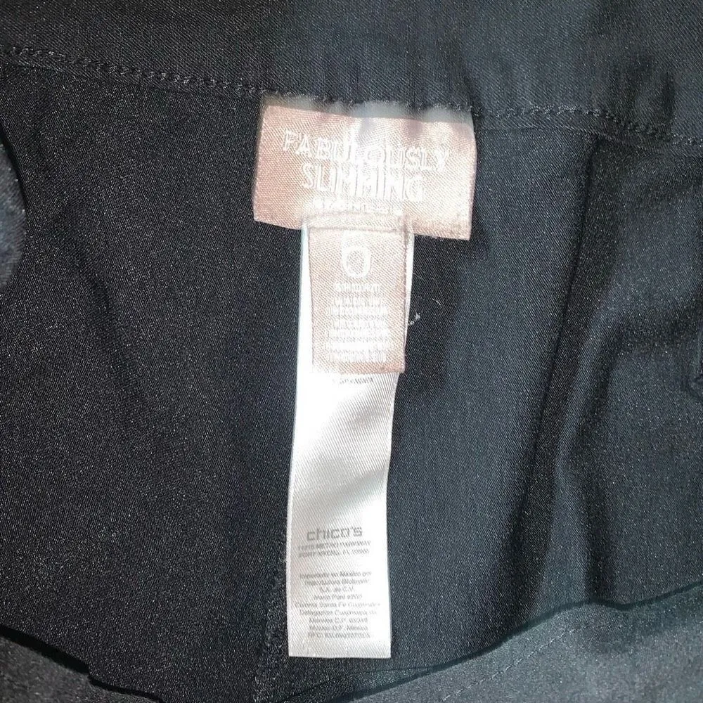 Chico’s 0/S short black stretchy travelcore pull on pants - Image 2