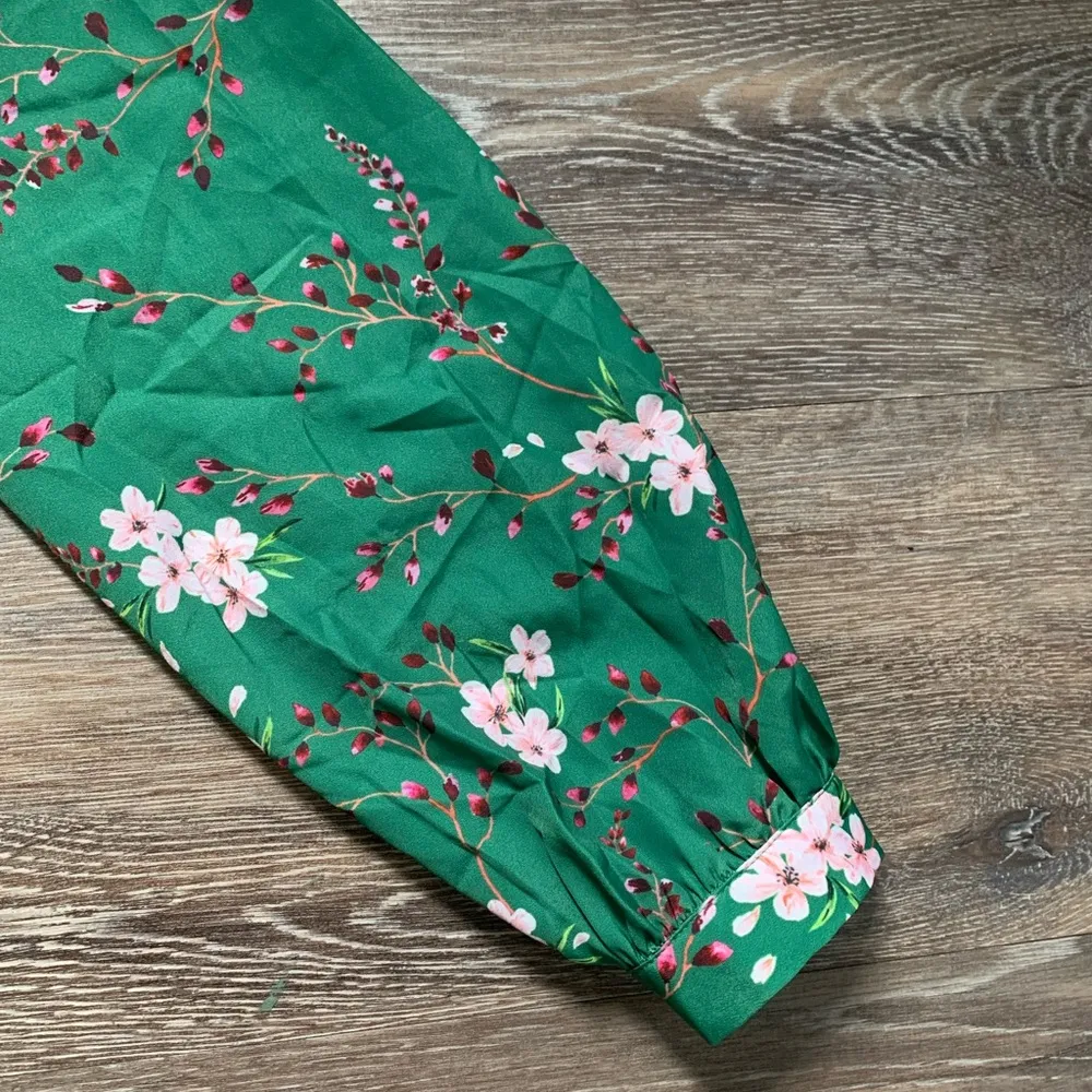 Phase Eight Christina Shirt Dress Jade Green Midi L Size L - Image 3