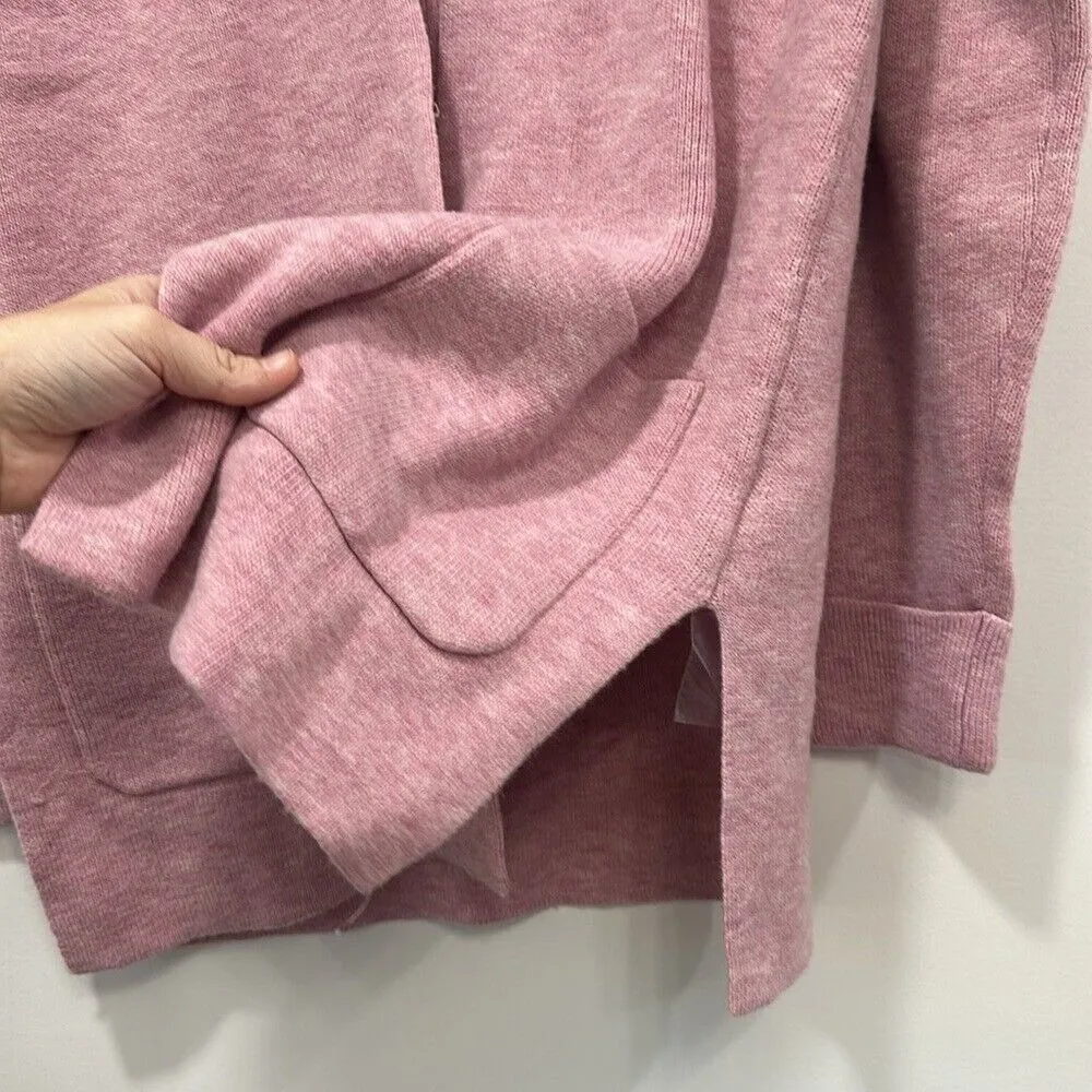 Talbots Womens Sweater XS Pink Knit‎ Blazer Button Lambs Wool Long Sleeve Career - Image 4