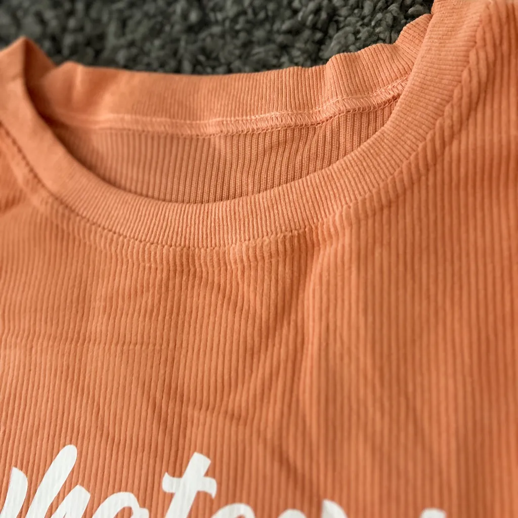 Cozy whatever spices your pumpkin Orange Crew Neck corded Sweatershirt 2XL - Image 4