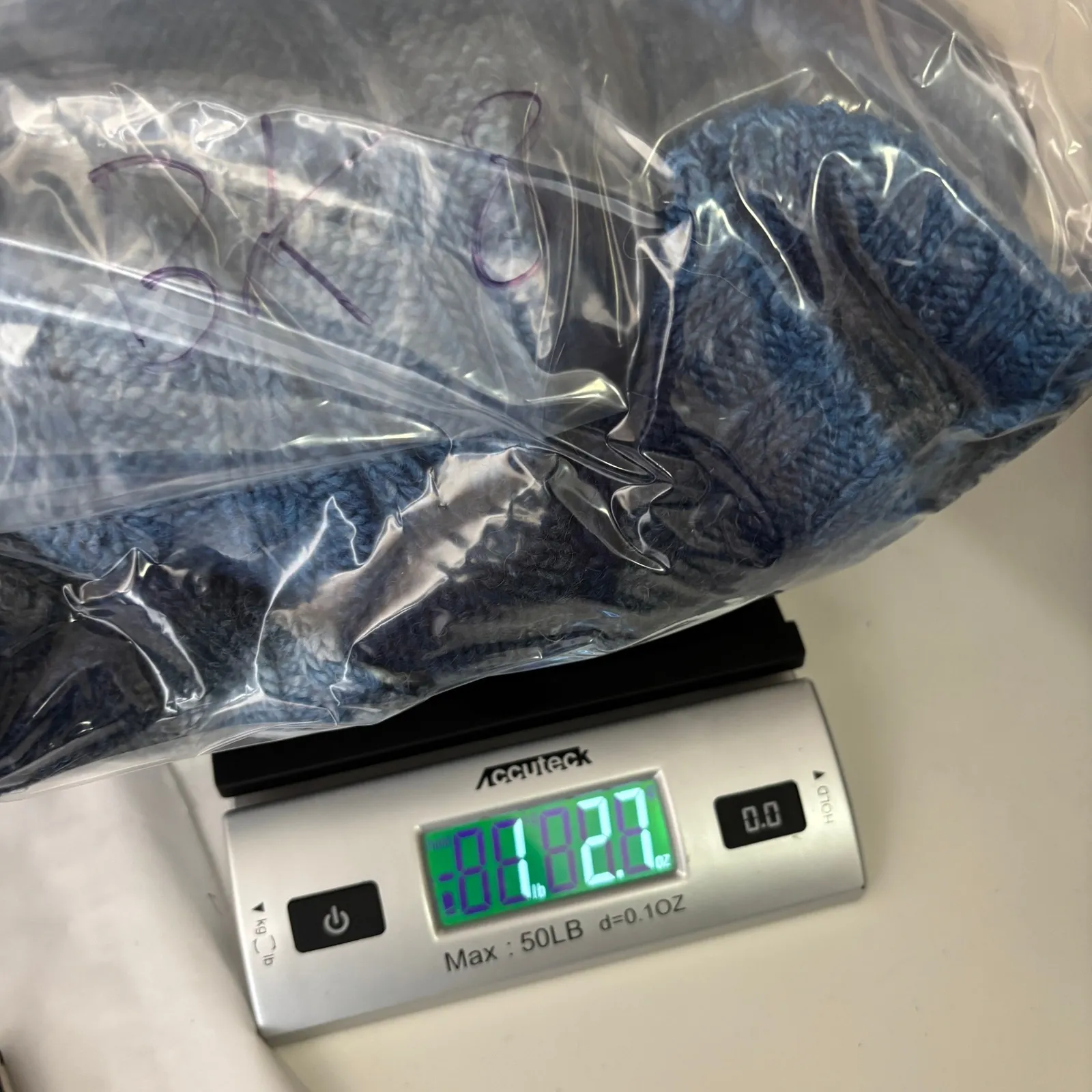 VTG Y2K Us 3 Blue Striped Long Sweater Cardigan Buttons Ombre Grunge Wool Bld L Size L - Image 7