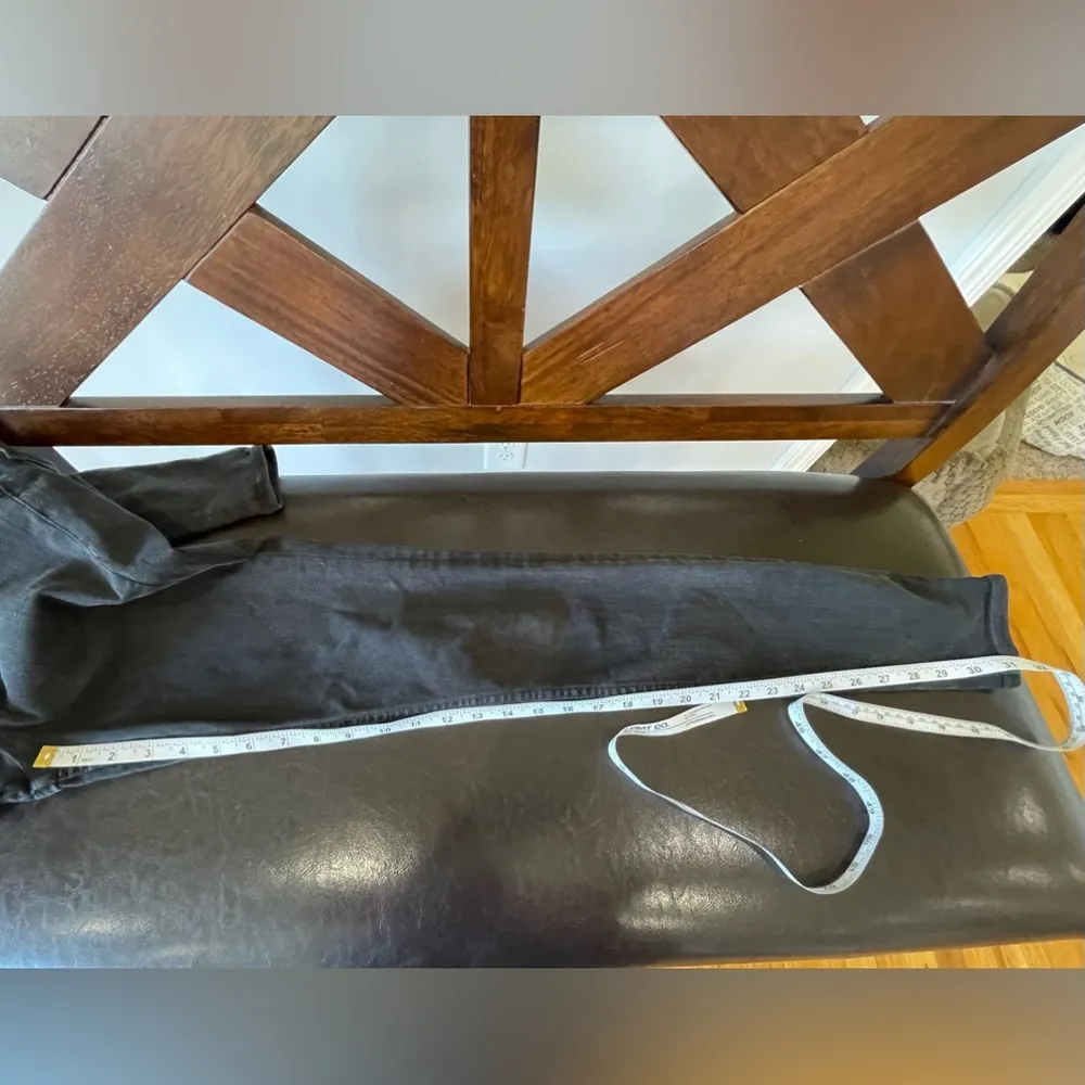 Athleta SIze 2 Tall Black Denim Skinny Jeans rocker concert emo street wear - Image 8