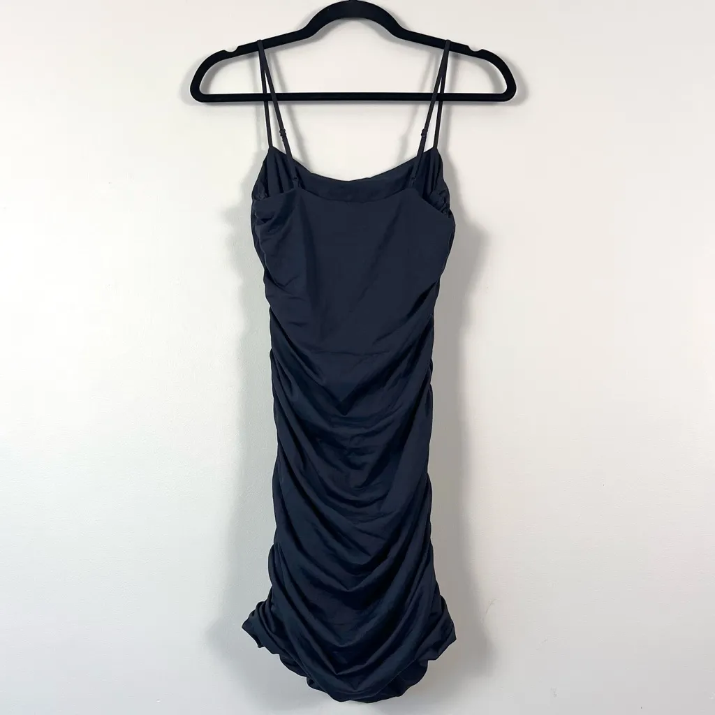 Babaton x  Aritzia Contour Ruched Cami Mini Dress in Black Medium - Image 7