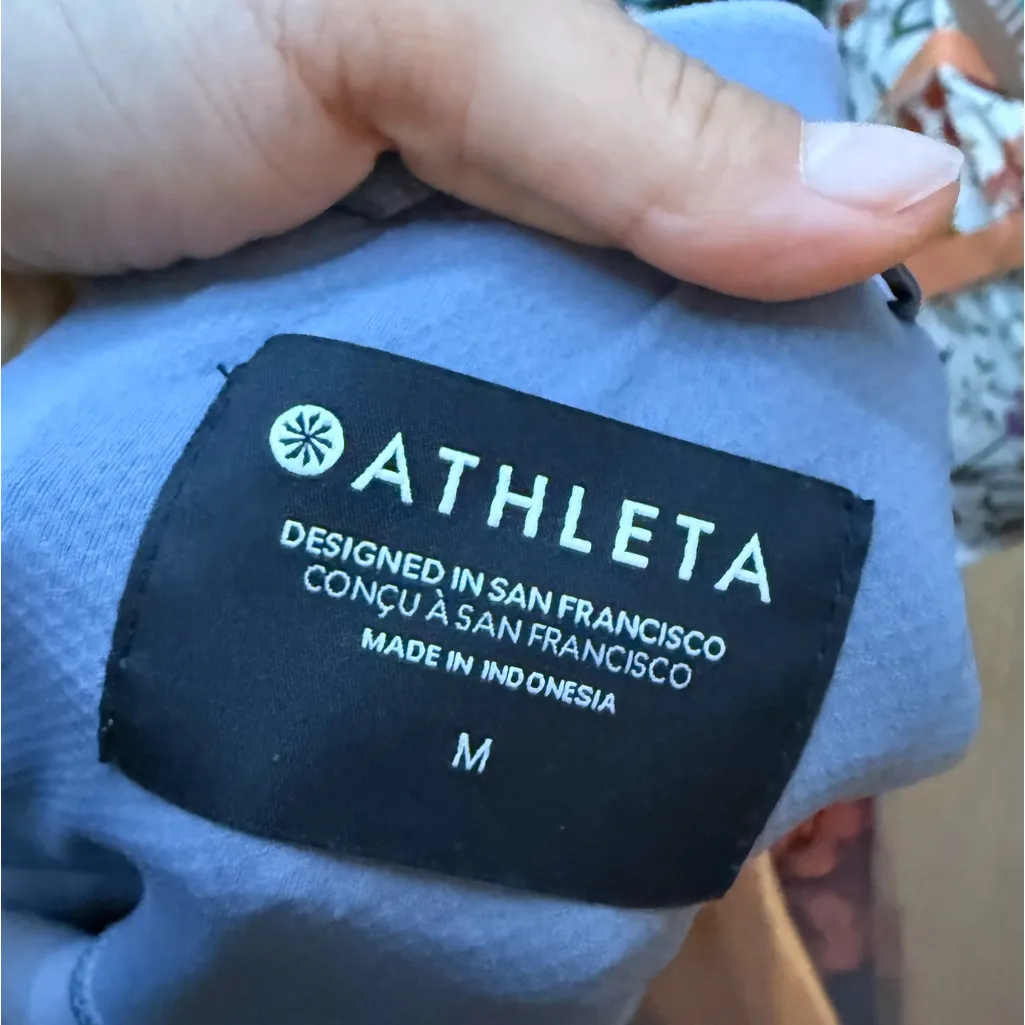 Athleta Coastline Blue Wayfarer Bomber Jacket - Image 5