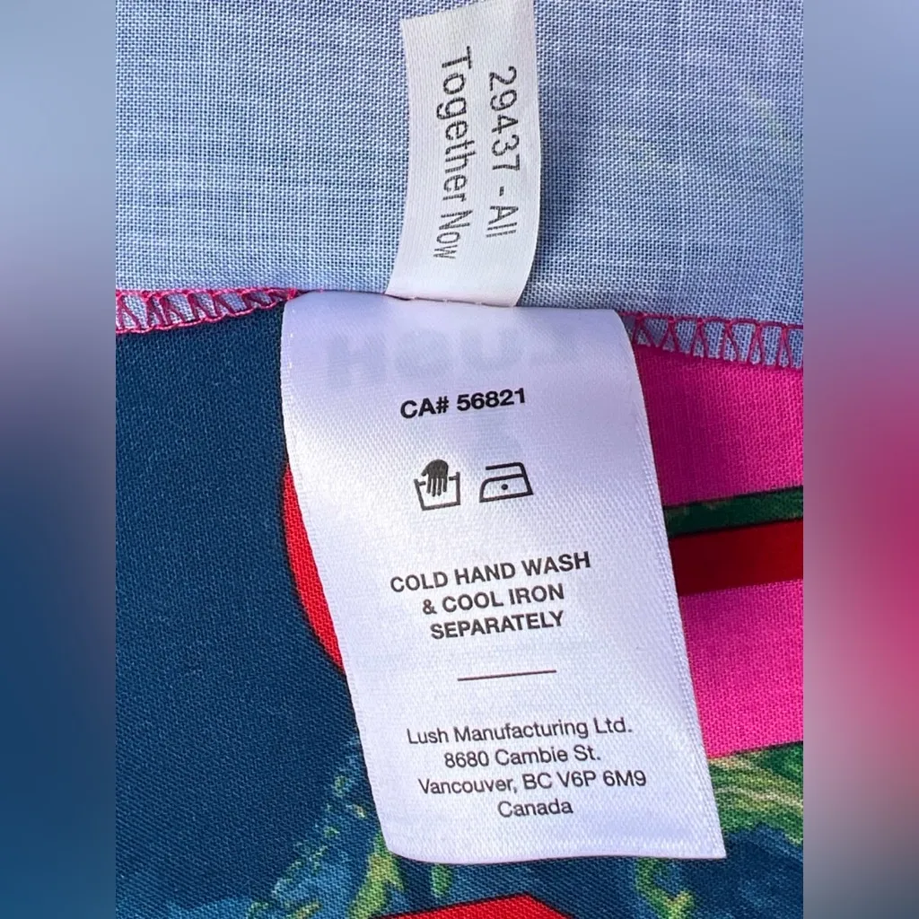 LUSH Cosmetics Reusable/Sustainable Knot Wrap Scarf/Bandana ‘All Together Now’ - Image 3