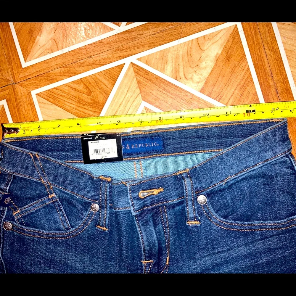 NWT Rock & Republic Kasandra Bootcut Low Rise Womens Denim Blue Jeans Sz 4 M - Image 4