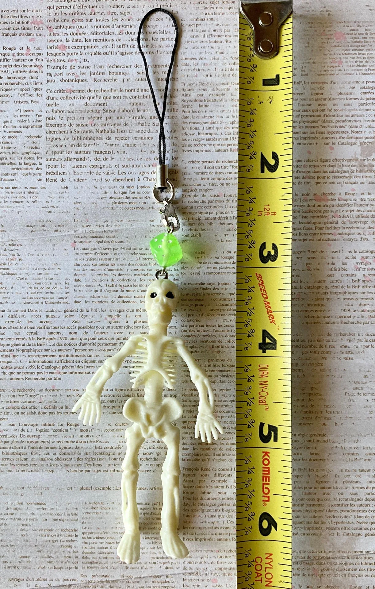 big skull goth grunge punk funky Halloween phone charm/keychain/bag charm/car decor/display 🖤💀 - Image 4