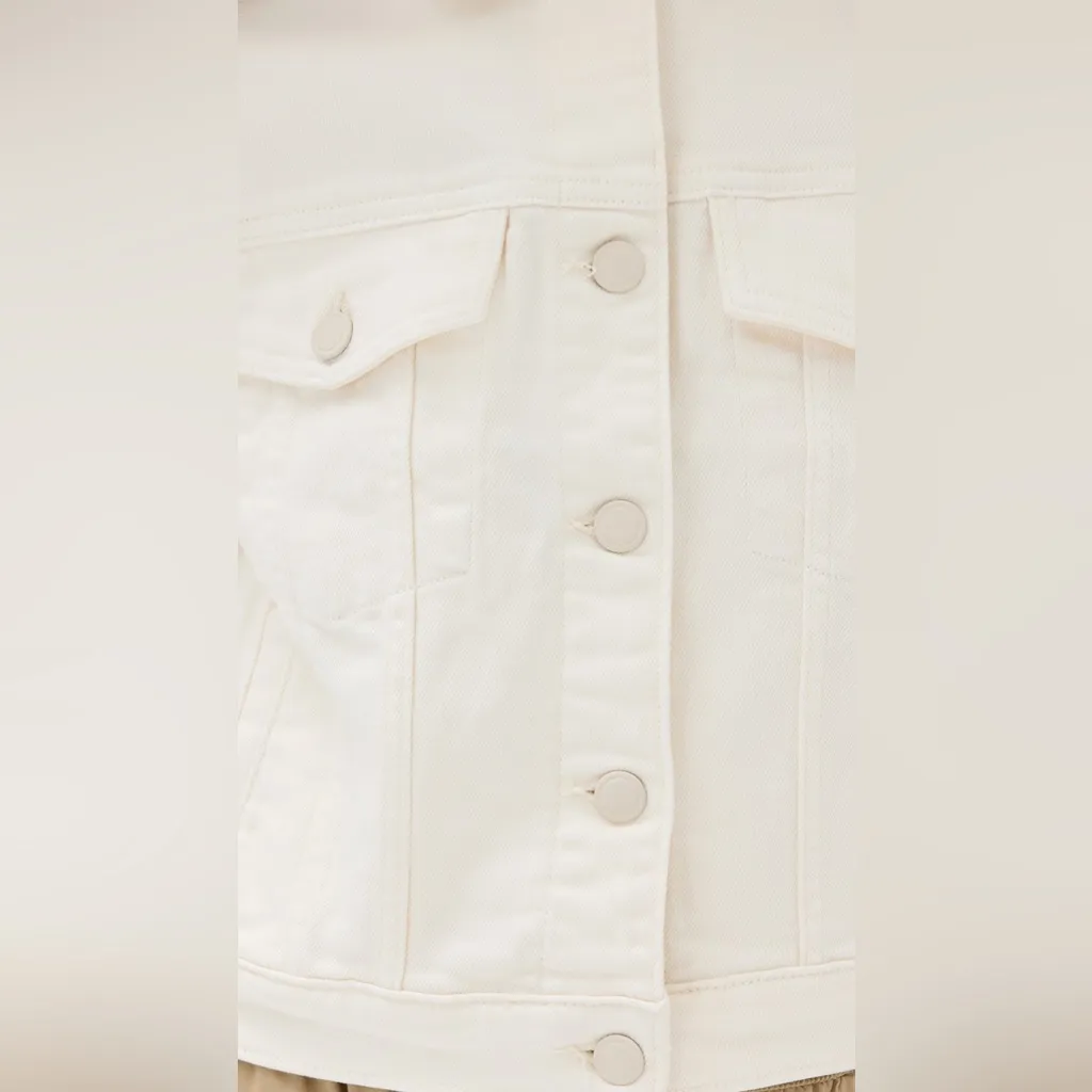 Good American Women's Committed To Fit Jacket in Cloud White Size Medium NWT - Image 13