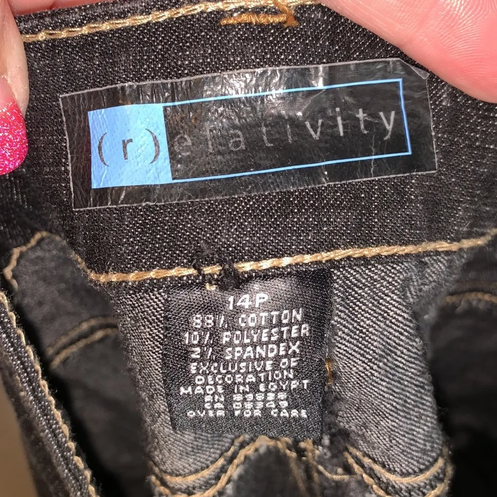 Relativity  14P dark wash jeans - Image 7