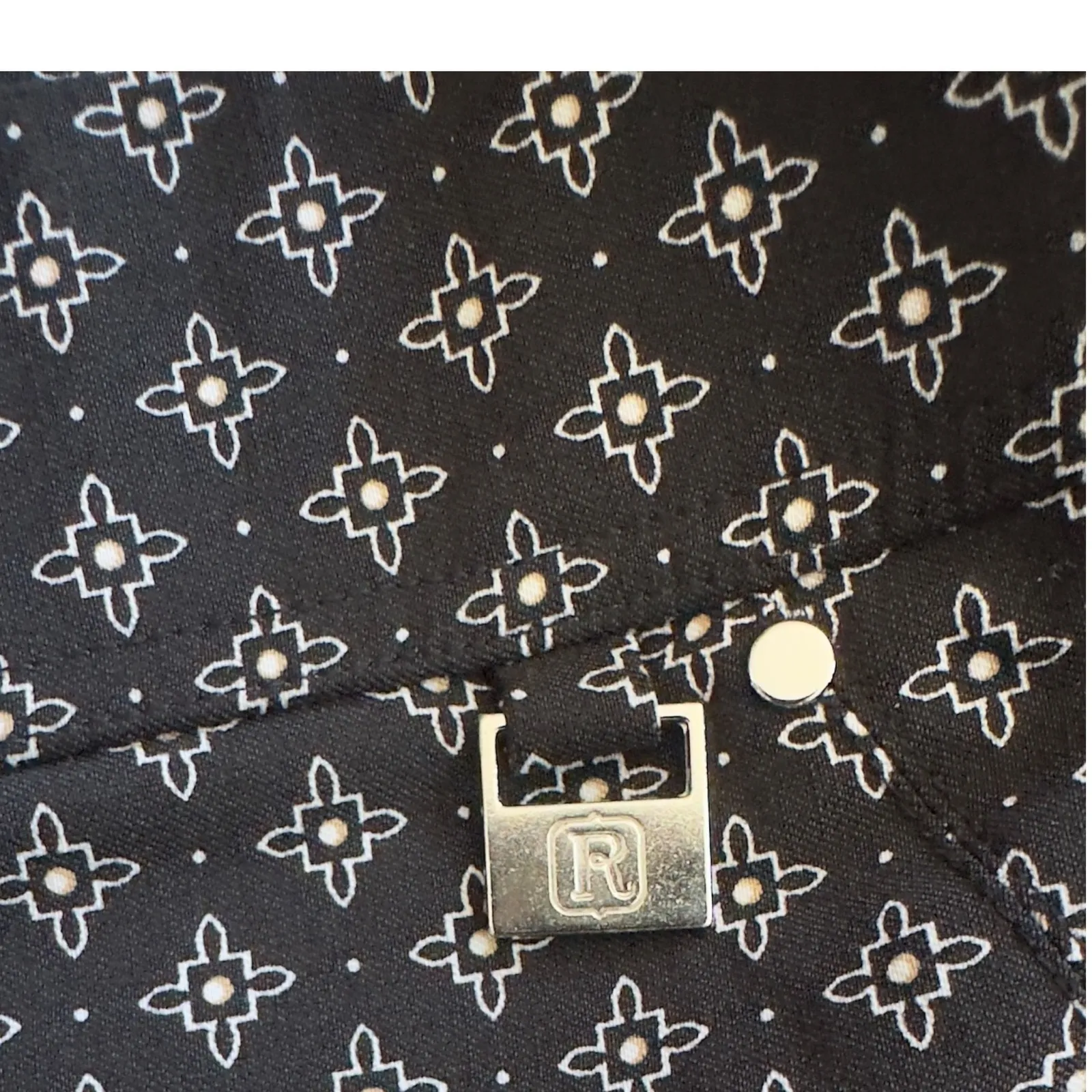 Rafaella Comfort Womens Navy Blue Geometric Print Cropped Slip-On Pants Size 14 - Image 5