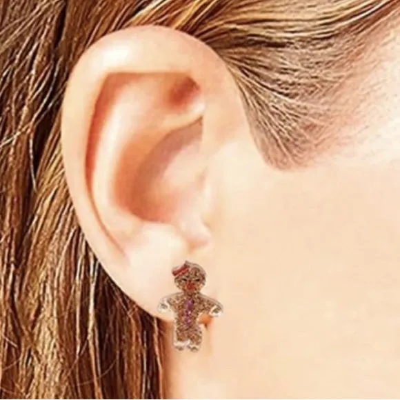 BETSEY JOHNSON SNOWFLAKE & GINGERBREAD FESTIVE EARRING BOX SET - Image 5