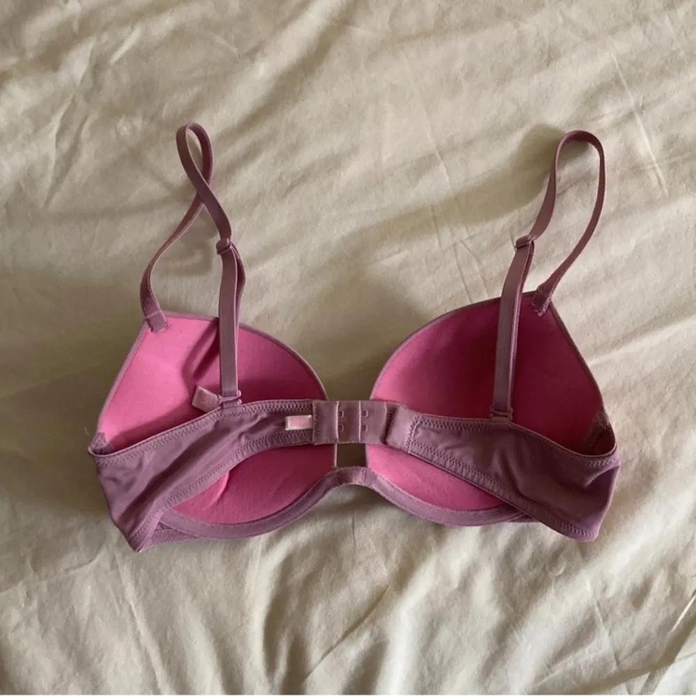 Victoria’s Secret PINK Wear Everywhere Super Push Up Bra Size 32C Mauve EUC - Image 2