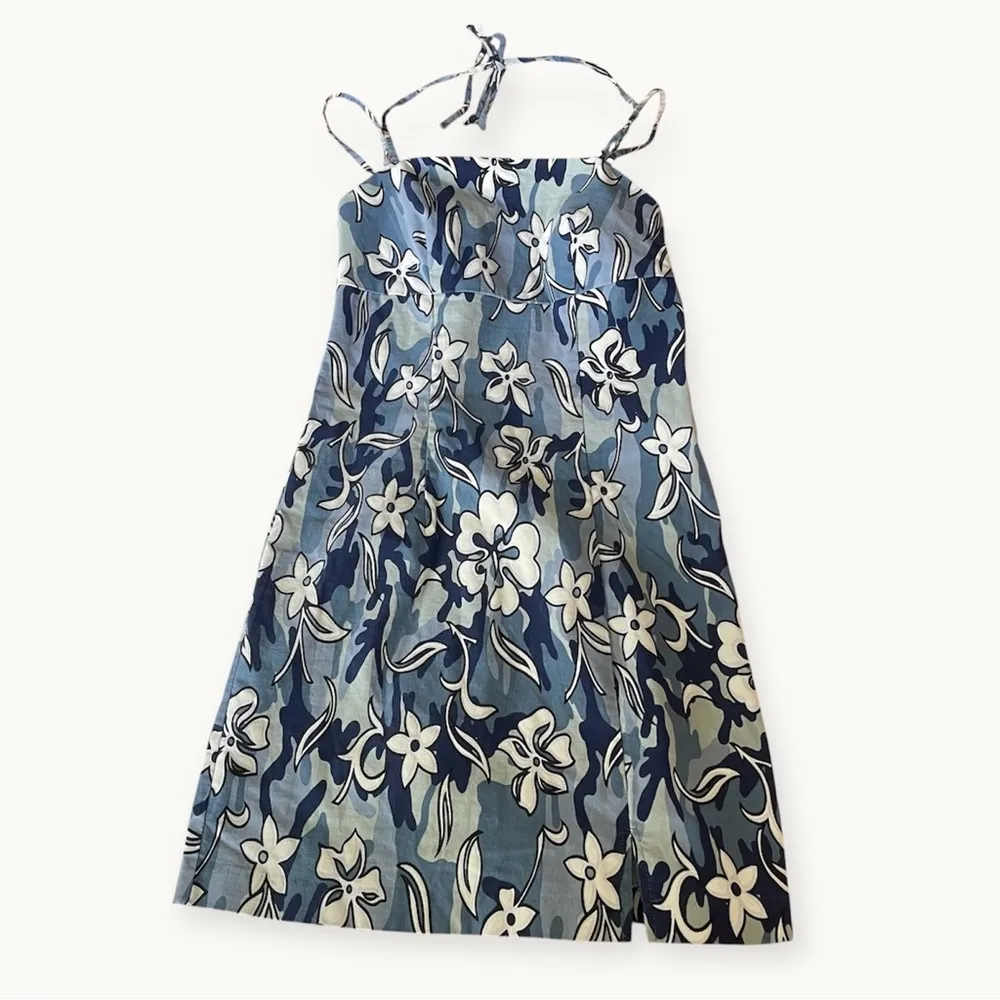 Vintage 90s Y2K City Triangles Hawaiian Dress - Image 2