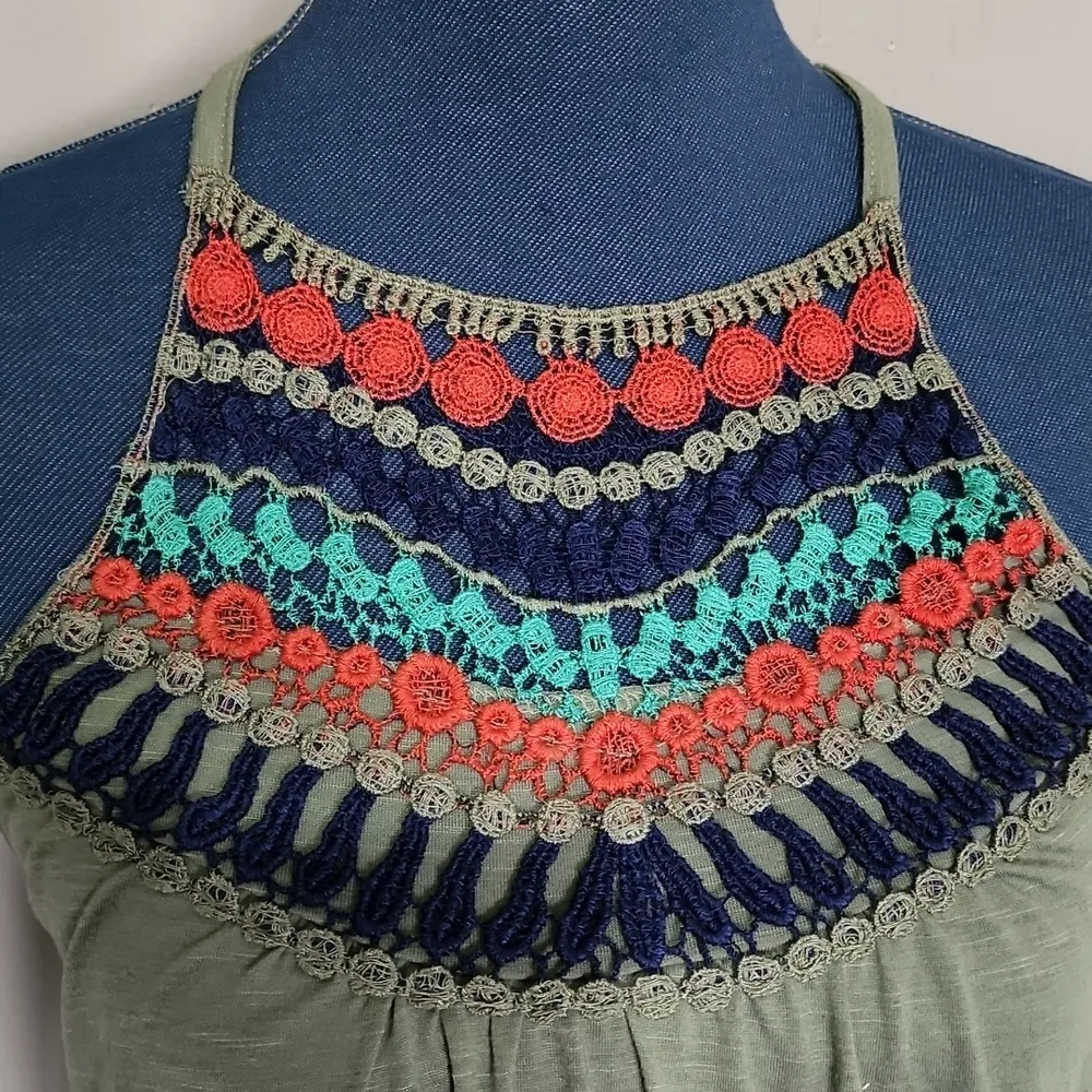 Almost Famous Crochet Front Halter Top - Image 5