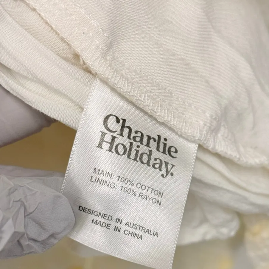 Charlie Holiday‎ Sienna Dress Yellow Gingham US 8 Spring Romantic Picnic Fairy - Image 6