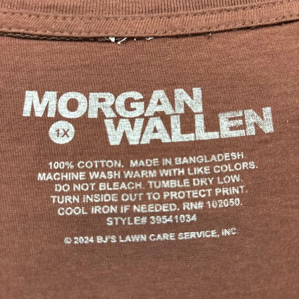 Morgan Wallen Long Live Cowgirls Big Bull Country T-Shirt 1X  - Image 4