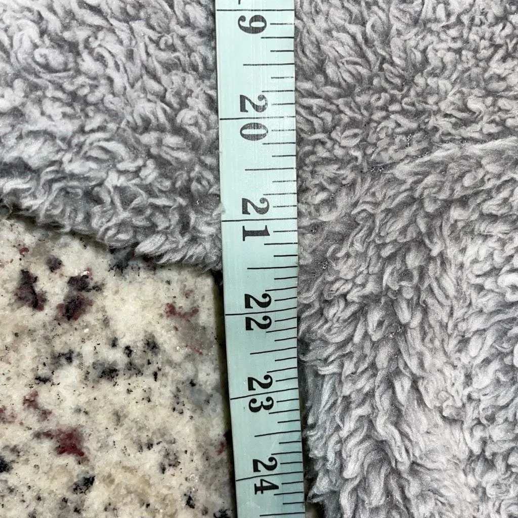 Cuddl Duds Womens Sherpa Open Front Long Sleeve Cardigan Sweater Gray Small - Image 7