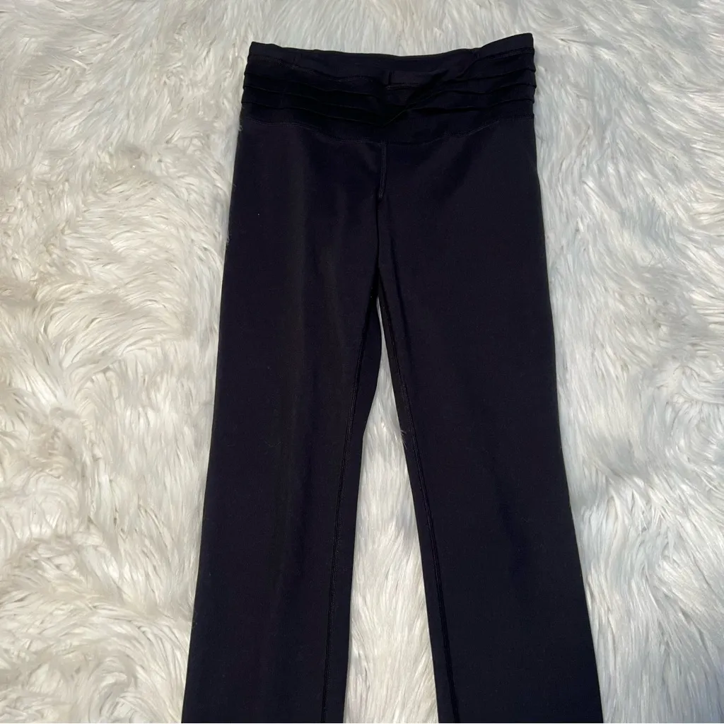 Under Armour Legging Black Textured Waist Allseason Fitted XS - Image 2