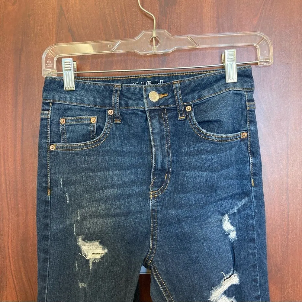 WILD FABLE High Rise Skinny Jeans Size 2 Distressed - Image 3
