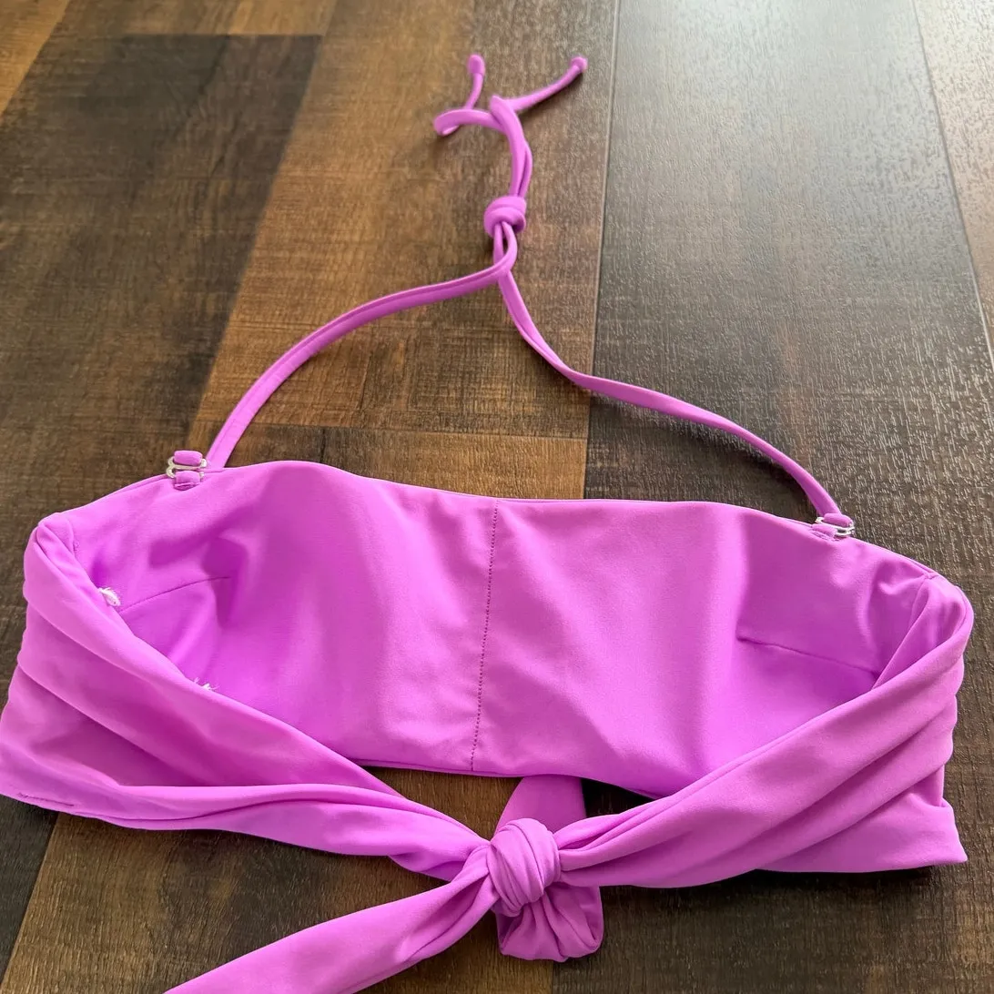 Veronica Beard Catarina Strapless Tie Back Bikini Swim Top Size Small - Image 3