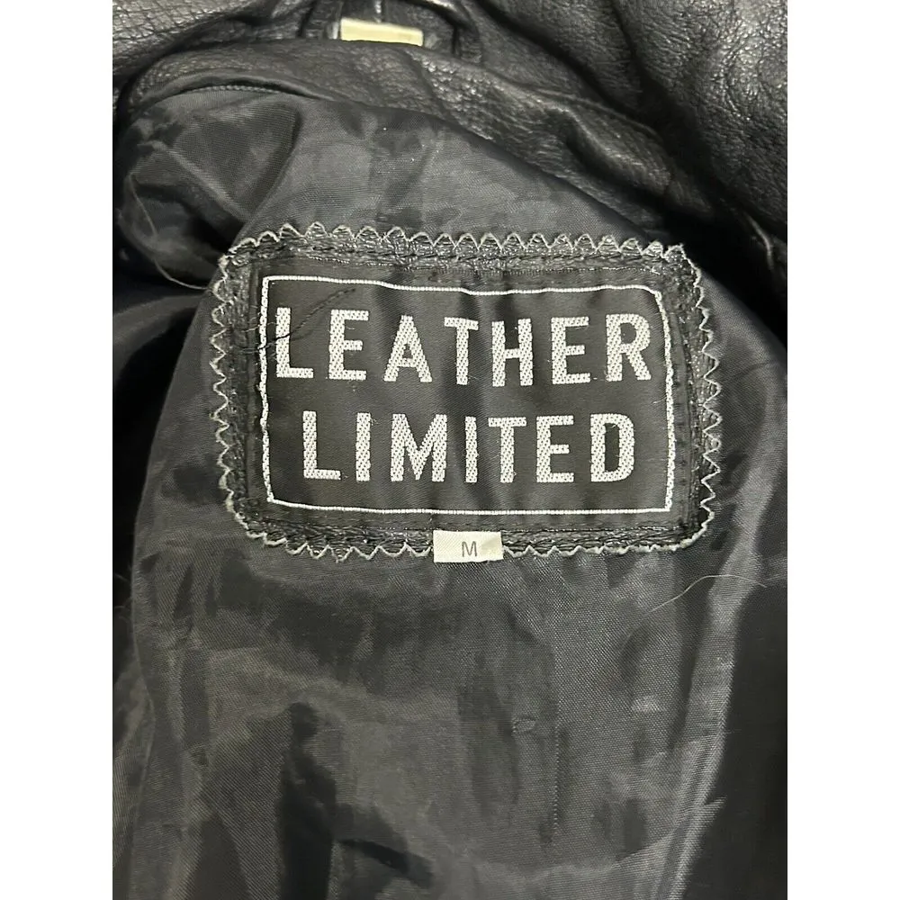 Vintage Leather Limited Thermolite Black Tie‎  Trench Coat Women's Size M - Image 8