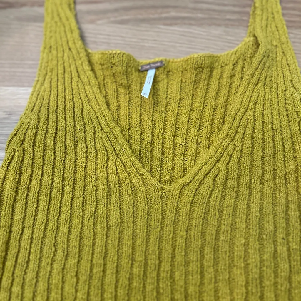 Free People Golden Ribbed Knit Top - Image 4