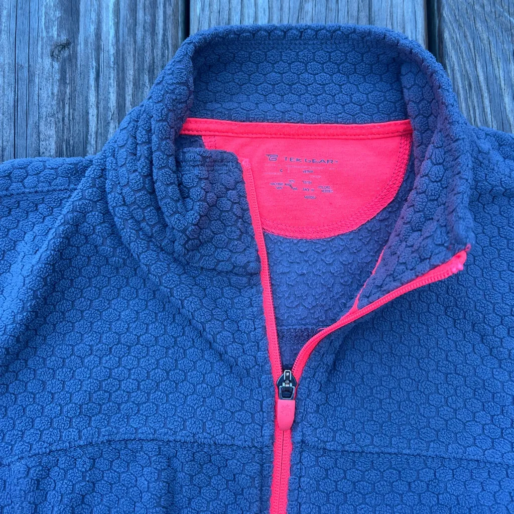 tekgear | quarter zip sweater | grey and hot pink Size M - Image 4