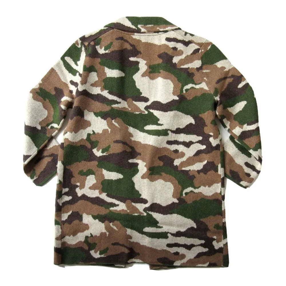 NWT J.Crew Sophie Coffee Camo Camouflage Open-Front Sweater Blazer Cardigan XXS - Image 6