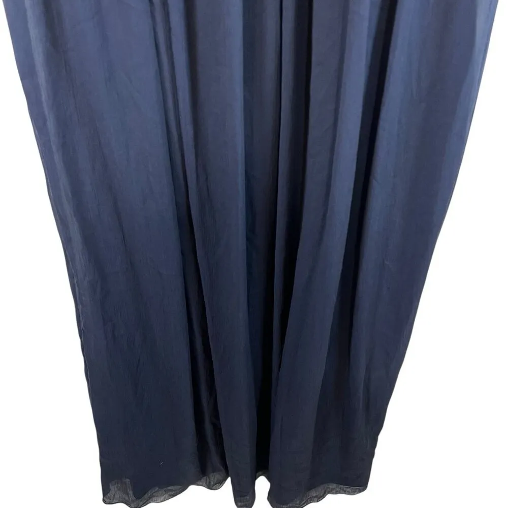 Adrianna Papell Sequin Embroidered Beaded Empire Gown Blue Sz 4  Elegant Evening - Image 2