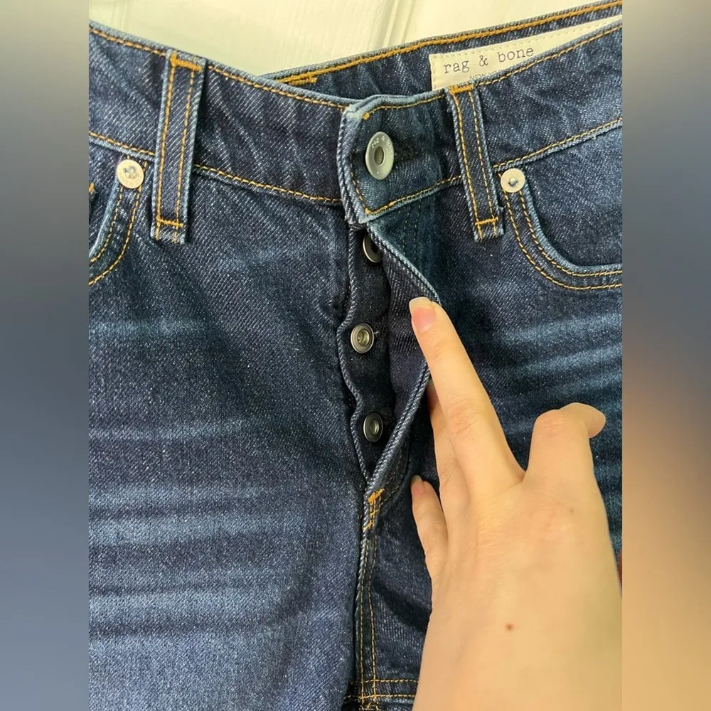 Rag & Bone Cotton Dre Low Rise Jean Frayed Cut Off Shorts in Cambria 28 NWT - Image 9